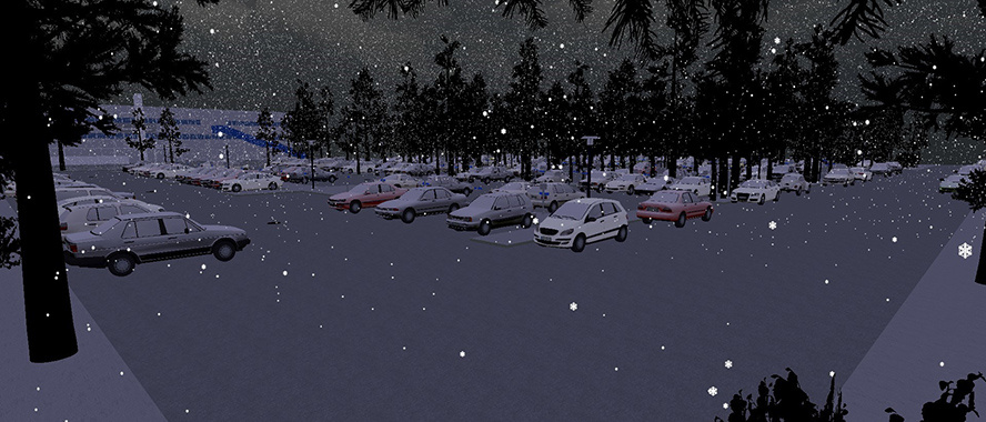 Simulator data snow